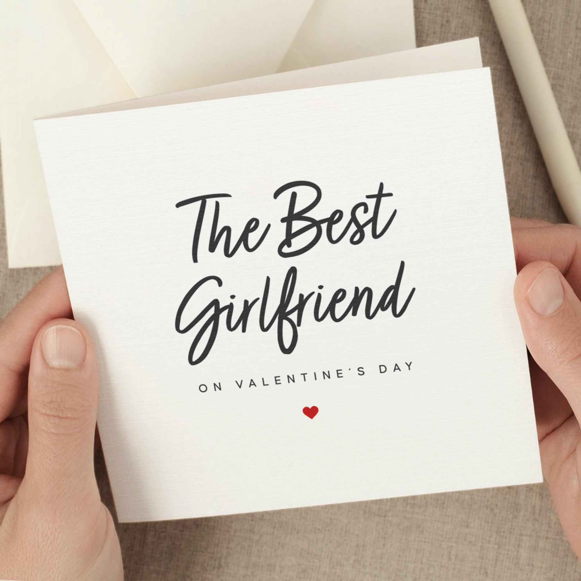 Best Girlfriend Valentines Card for Her, Happy Valentines Day Card for ...