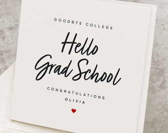 College Graduation Card For Daughter, Personalized Class Of 2024 College Graduate Card For Son, '24 Grad, Graduate School Acceptance Gift