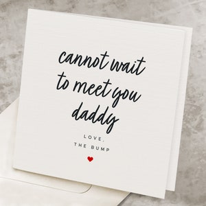 Future Dad Father&#39;s Day Card, Soon To Be Daddy Father&#39;s Day Gift, First Child, Pregnant Fathers Day Card, First Baby Future Father Card