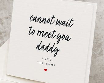 Future Dad Father's Day Card, Soon To Be Daddy Father's Day Gift, First Child, Pregnant Fathers Day Card, First Baby Future Father Card