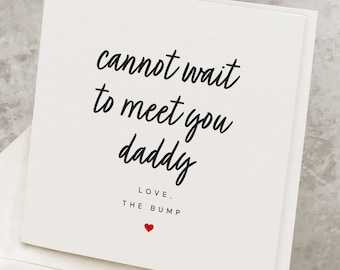 Future Dad Father's Day Card, Soon To Be Daddy Father's Day Gift, First Child, Pregnant Fathers Day Card, First Baby Future Father Card