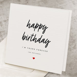 Love Birthday Card For Romantic Partner, For Husband, Birthday Card for Boyfriend, Cute Heart, Birthday Gift For Lover, For Him, For Her