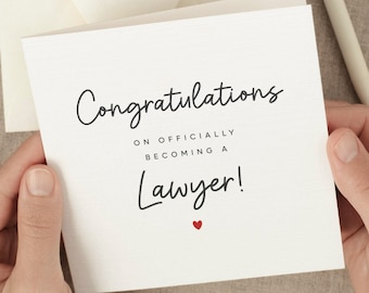 Lawyer Graduation Card 2024 Law School Graduation Card Law Degree Congratulations Card '24 New Lawyer Graduation Gift Lawyer Grad Gift