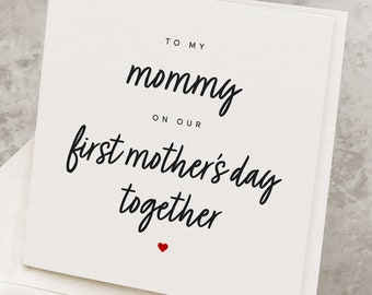 1st Mother's Day Card From Newborn Baby, Happy Mothers Day Card For New Mom, New Mother, To My Mommy On Our First Mother's Day Together