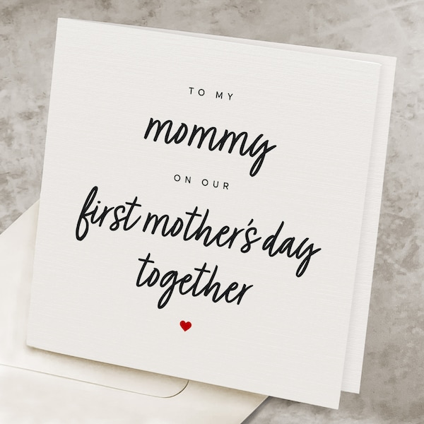 1st Mother's Day Card From Newborn Baby, Happy Mothers Day Card For New Mom, New Mother, To My Mommy On Our First Mother's Day Together