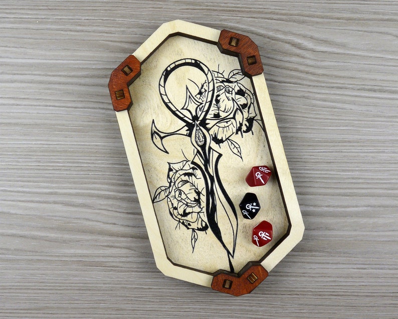 Vampire the Masquerade Dice Tray Camarilla Ankh Dice Roller - Etsy
