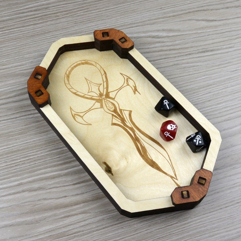 Vampire the Masquerade Dice Tray Camarilla Ankh Dice Roller - Etsy