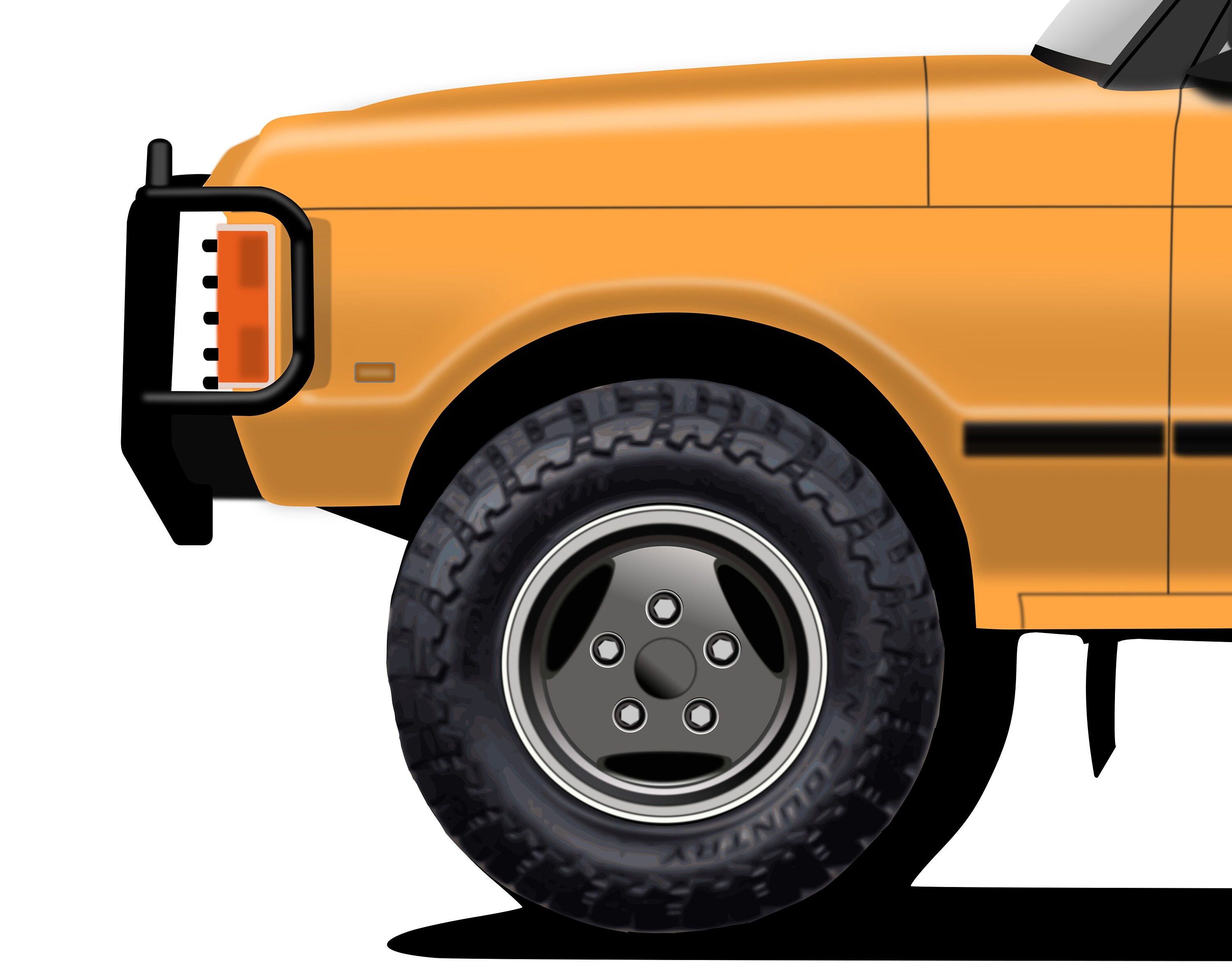 Vintage Land Rover Range Rover Print | Orange - Etsy