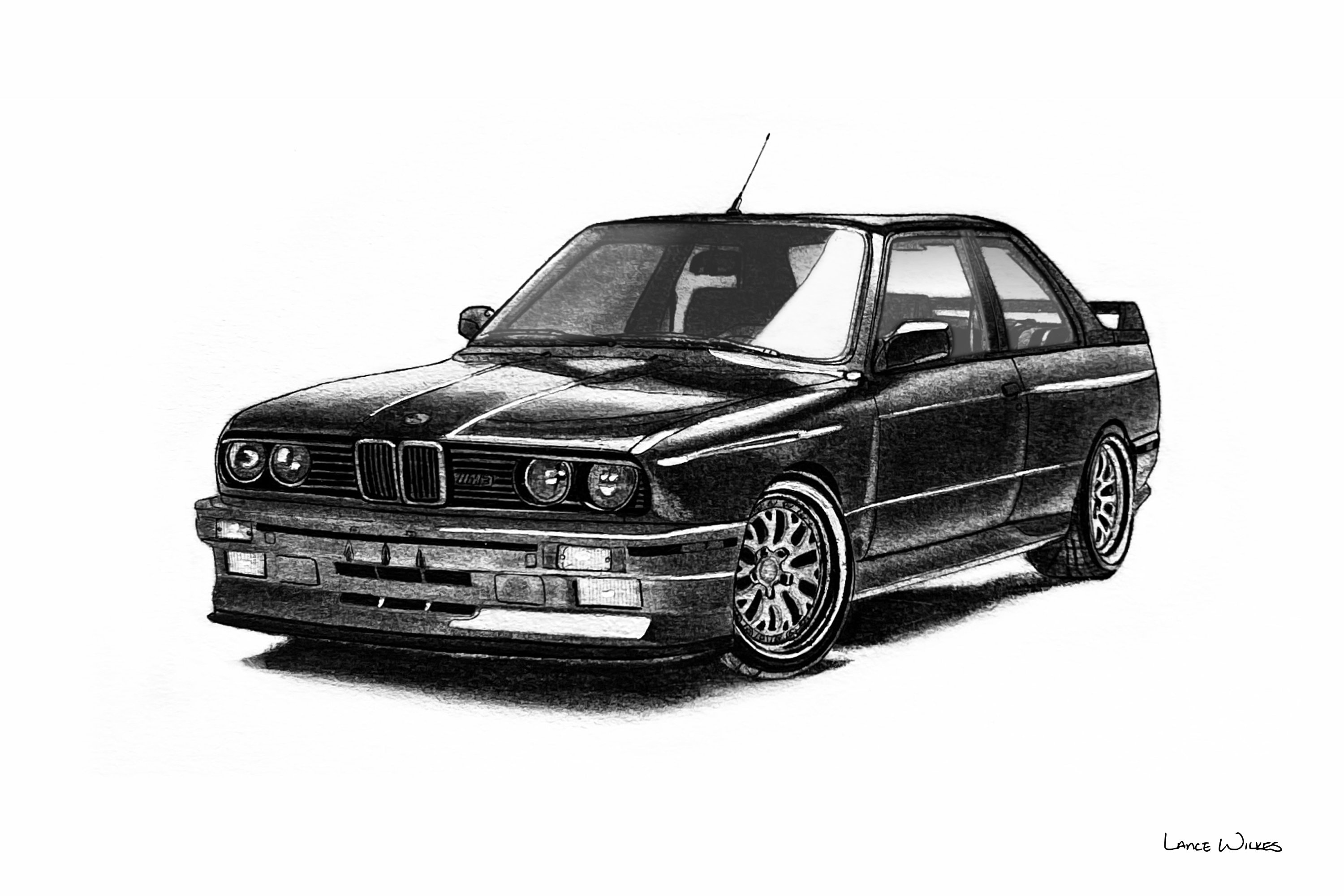 GC-1976 BMW M330 ci限定版画サイン額装作家平右ヱ門 GC-1977 BMW M330 ci限定版画サイン額装作家平右ヱ門の通販 by