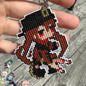 Geshin Impact Pyro Character Charms/Pins