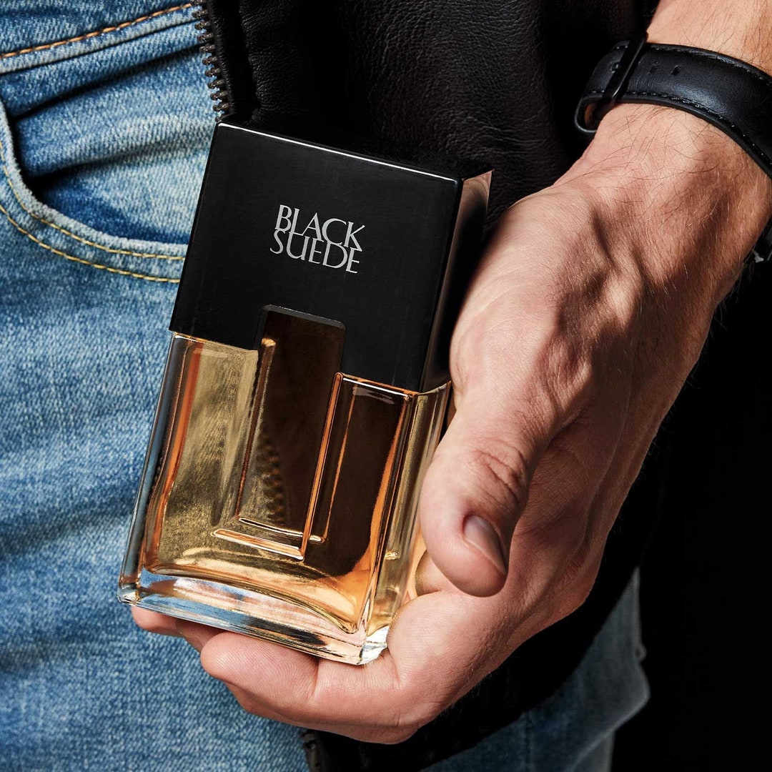 Black suede online perfume price