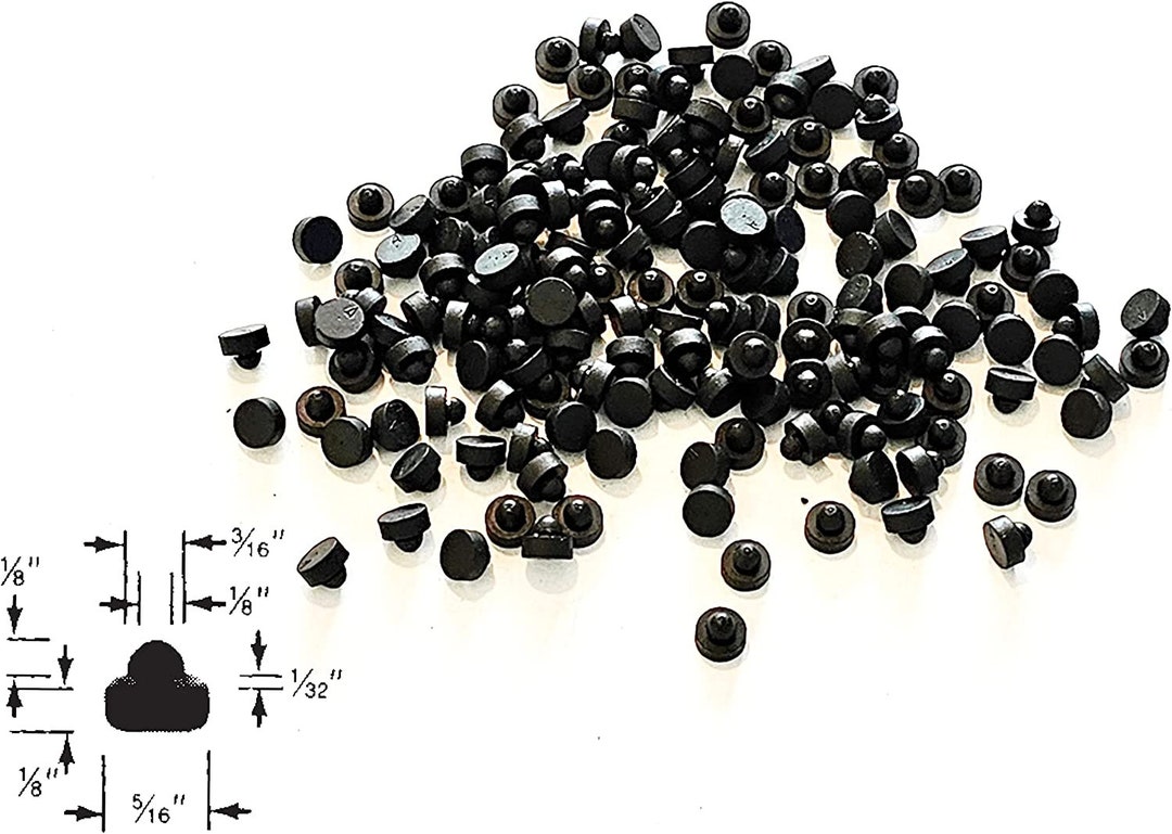 Lot of 25 Pushin Rubber Bumper Feet Tight Grip Stem Stoppers Etsy