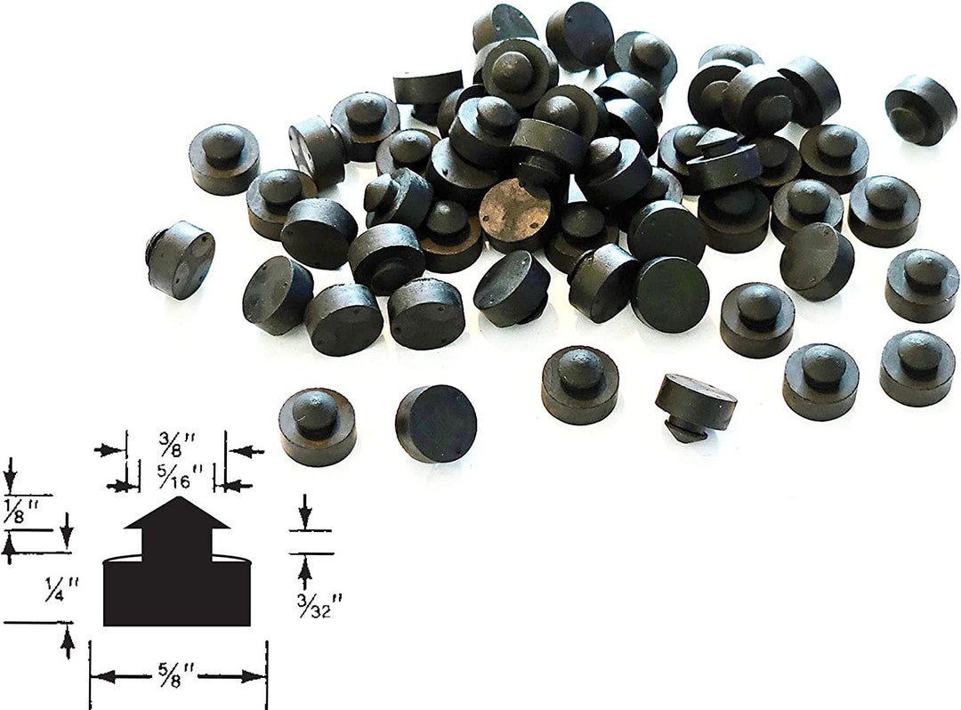 Lot of 25 Pushin Rubber Bumper Feet Tight Grip Stem Stoppers Etsy