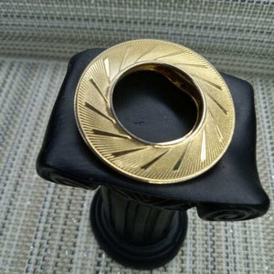 Vintage 90er Jahre Kreisrunde goldfarbene Clip.