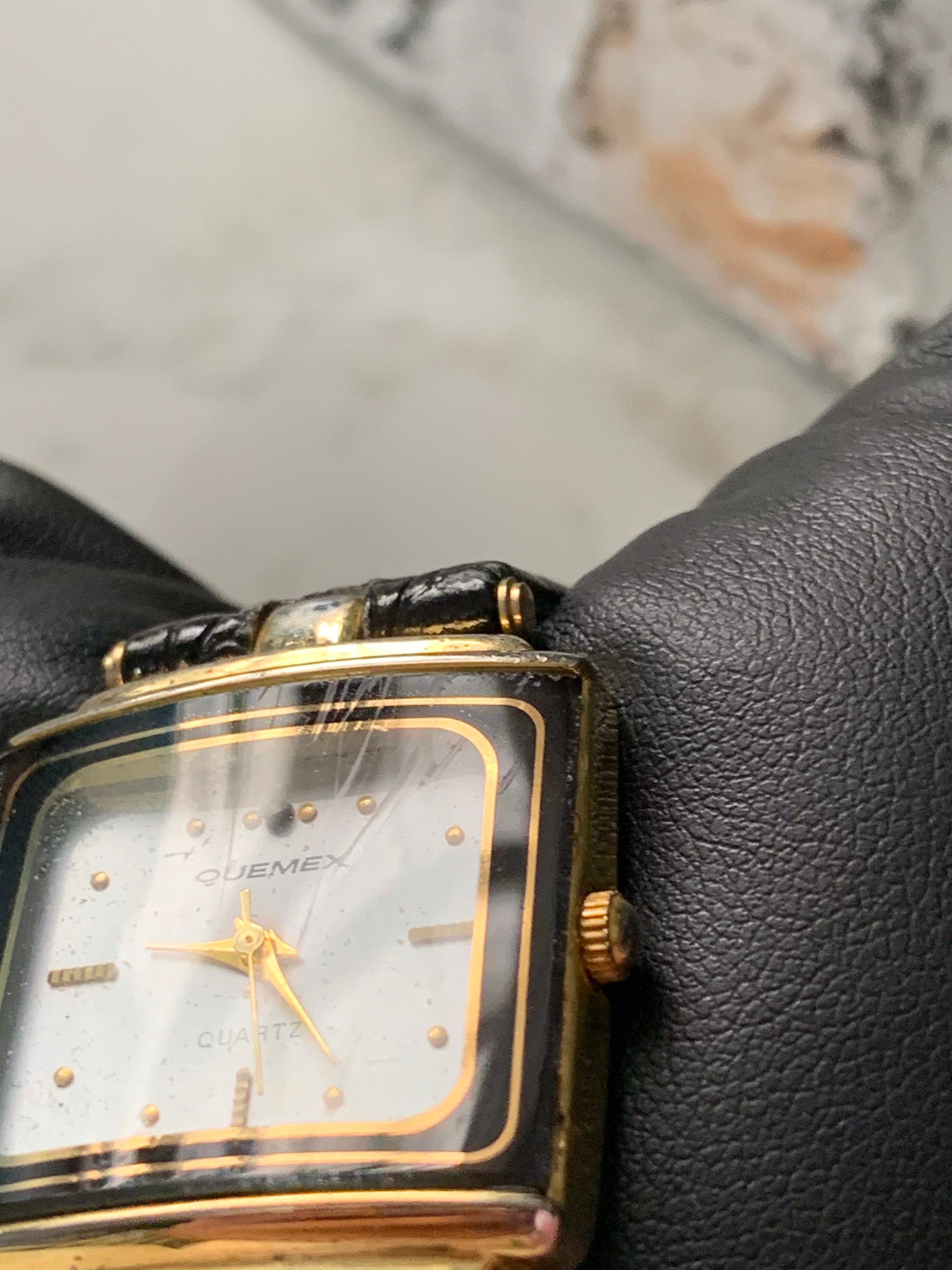 Quartz and Gold WORKING Quemex Watch Quemex Quartz Watch - Etsy main image 3