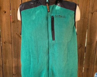 Gilet L.L. Bean Homme Vintage – Nylon Gris, Fermeture éclair, Grande Taille, Fabriqué USA