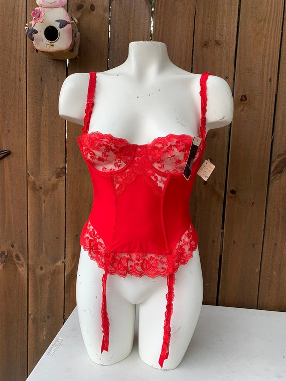 Vintage Lady Marlene Corset/Bustier size 34 in Red