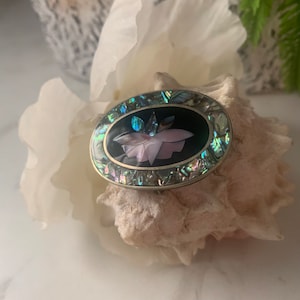 Vintage Mexican silver pendant brooch, Vintage Taxco Mexico jewelry pendant pin/brooch.