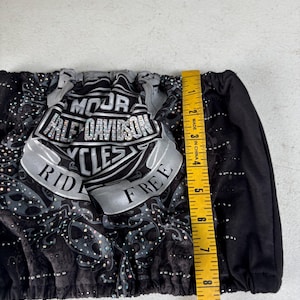 Y2K Vintage Rhinestone Harley Davidson Custom Reworked Tube Top/bandeau size M/L, Summer, Streetwear, Urban Outfitters, Bikerchic, 2000s. bild 5