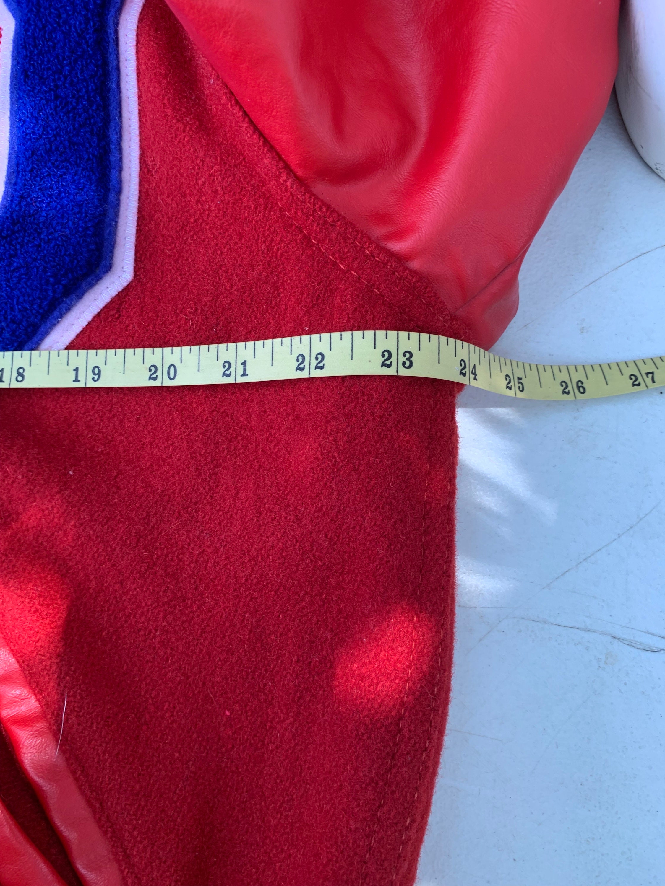 Veste Universitaire Holloway Taille XL - Cuir Et Laine Matelassée, Style Letterman Vintage