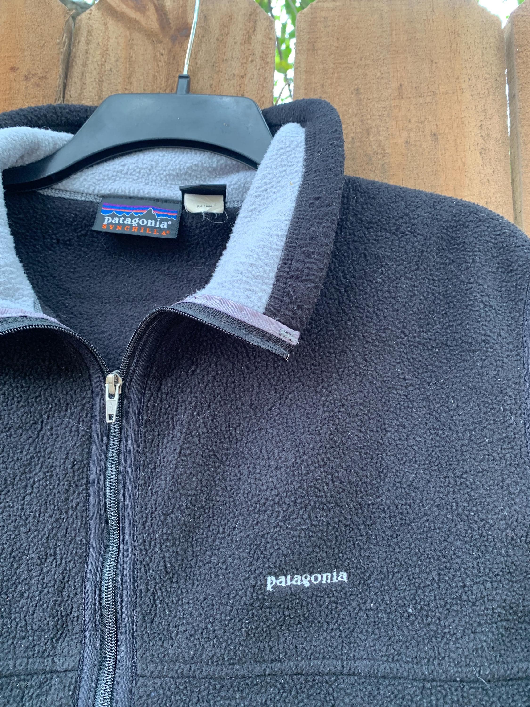90s Vintage Patagonia Embroidered Logo Men's Fleece Vest Size XL