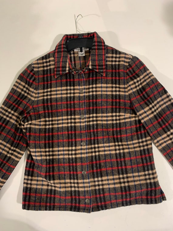 Vintage Evan-Picone Plaid jacket, Vintage  Wool b… - image 2