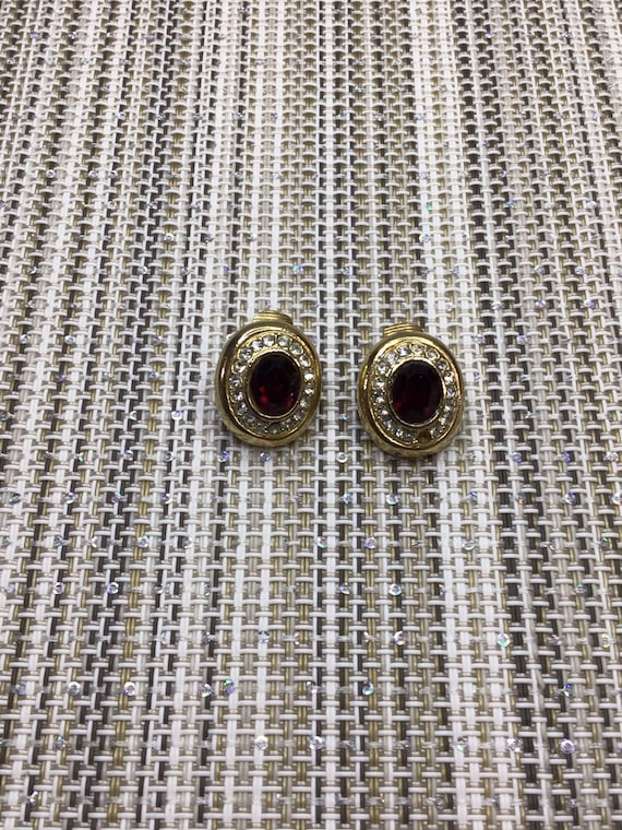 Vintage 80-90s Clip-on earrings. - image 2