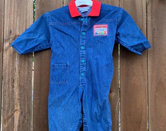 90s Vintage Oshkosh B’gosh Baby Boy Denim Overalls size 2T, True Vintage Baby Overalls, Cute, Adorable, Nostalgia.