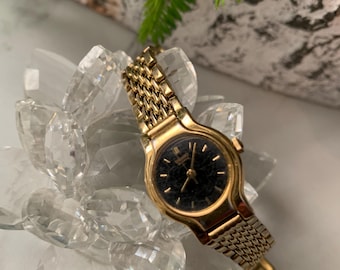 Seiko Exceline Vintage Watch Gold Diamonds - Etsy