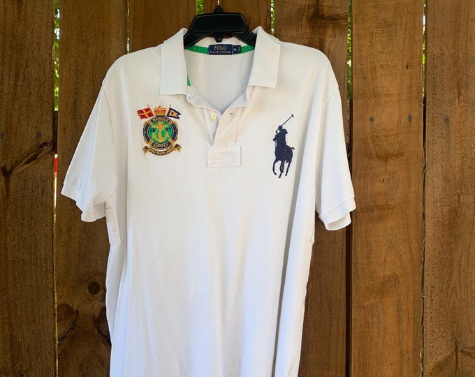Y2K Vintage Polo by Ralph Lauren Big Logo Men’s Polo Shirt Size XL, Vtg ...