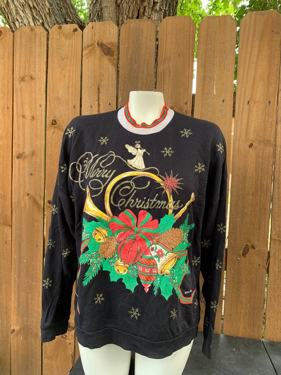 Vintage Christmas ugly sweater by Nut Cracker, Cu… - image 1