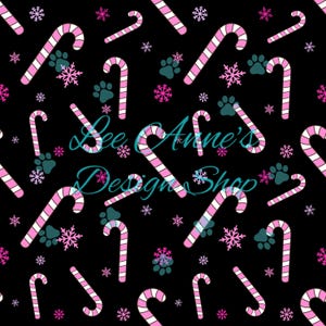 Seamless pattern, Christmas seamless, candy canes seamless, pastel candy canes, pink Christmas seamless, pink candy canes seamless