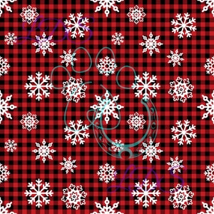 Seamless pattern, Christmas seamless, snowflakes seamless, Christmas plaid, Christmas snow, plaid seamless, red plaid