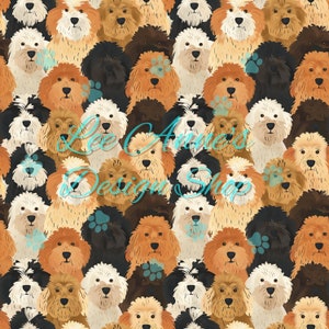 patrón sin costuras, perro sin costuras, labradoodles sin costuras, garabatos sin costuras, goldendoodles sin costuras, ovejas sin costuras