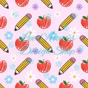 Seamless pattern, School seamless, pencil seamless, School pattern, back to school seamless