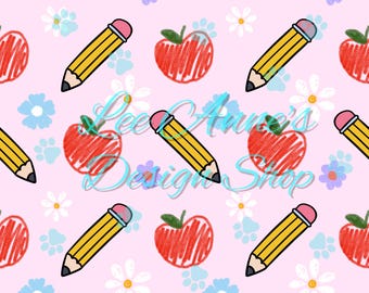 Seamless pattern, School seamless, pencil seamless, School pattern, back to school seamless
