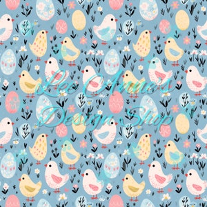 Modèle sans couture, Pâques sans couture, poulets sans couture, poussins sans couture, oeufs de Pâques sans couture, poules sans couture, poussins de Pâques