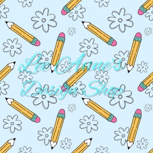 Seamless pattern, School seamless, pencil seamless, School pattern, school supplies,