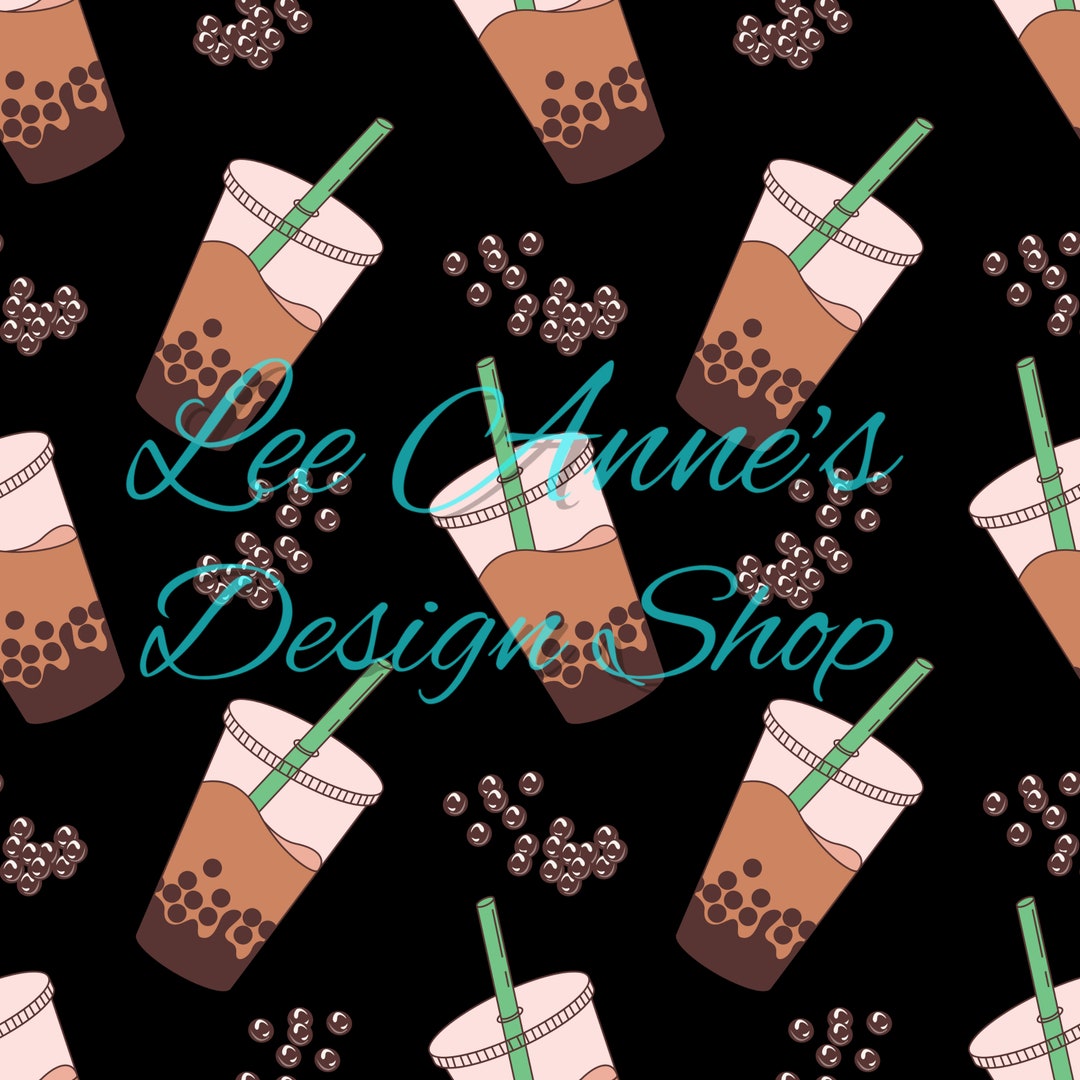 Seamless Pattern, Boba Tea Seamless, Boba Tea Pattern - Etsy