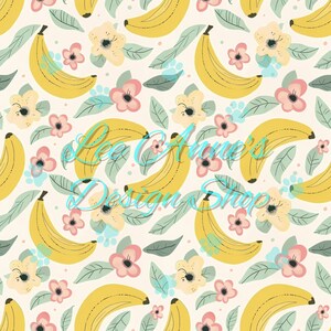 modèle sans couture, banane sans couture, floral fruit sans couture, banane floral sans couture, banane floral sans couture, été sans couture, fruit sans couture