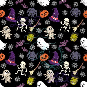 Seamless pattern,  halloween seamless pattern, Halloween seamless, cute halloween pattern, halloween cute