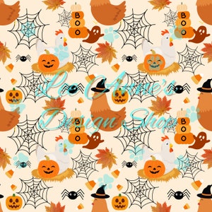 Seamless pattern, Halloween seamless, chicken halloween seamless, chicken seamless
