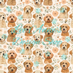 nahtloses Muster, Hund nahtlos, Labradoodles nahtlos, Kritzeleien nahtlos, Goldendoodles nahtlos, Sheepadoodle nahtlos
