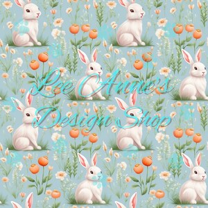 Modèle sans couture, Pâques sans couture, lapin sans couture, lapin sans couture, lapin de Pâques sans couture