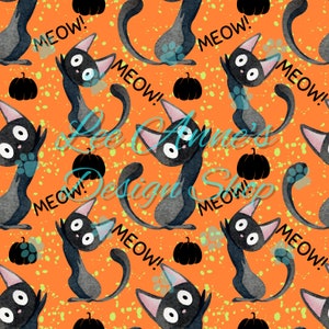 Padrão sem costura, gato de Halloween sem costura, Halloween sem costura, gato preto sem costura,