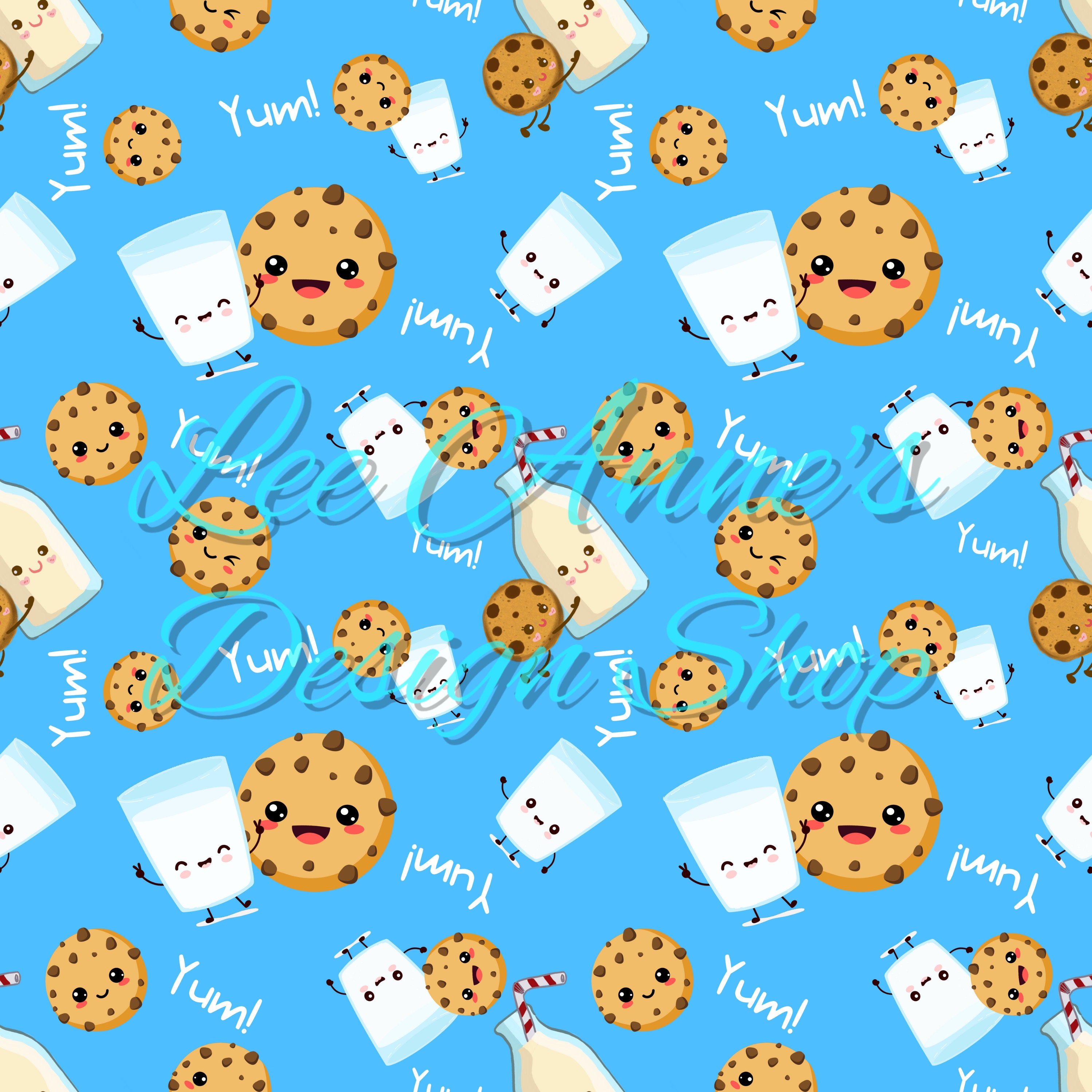 Modello senza cuciture, Biscotti senza cuciture, Biscotti e latte senza cuciture, Latte senza cuciture, Yum senza cuciture, Biscotto con gocce di cioc