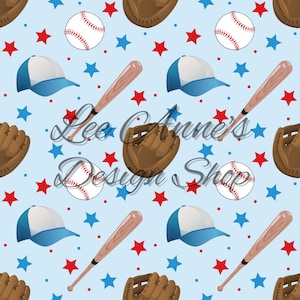 Seamless pattern, Baseball seamless, ball game seamless, baseball watercolor