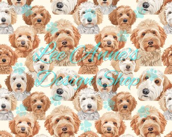 seamless pattern, dog seamless, labradoodles seamless, doodles seamless, goldendoodles seamless, sheepadoodle seamless