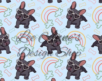 Seamless pattern, Dogs seamless pattern, French bulldog, frenchie seamless, bulldog seamless, frenchie pattern