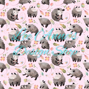 Motif sans couture, opossum sans couture, opossum sans couture, sans couture avec les ordures, sans couture avec les rongeurs, sans couture avec les animaux, opossum sans couture